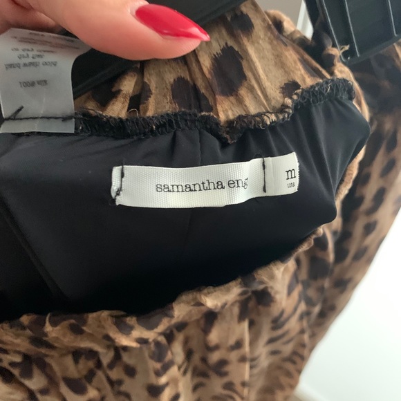 Samantha Eng leopard pants Size M - Picture 3 of 3